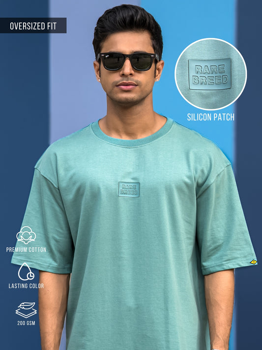 Silicon Patch Berly Green Half Sleeve T-Shirt