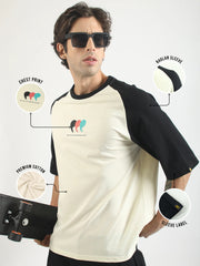 Comma Cream Half Sleeve T-Shirt
