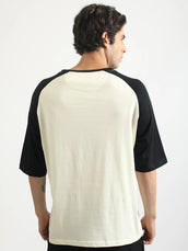 Comma Cream Half Sleeve T-Shirt
