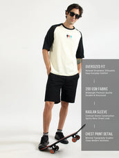 Comma Cream Half Sleeve T-Shirt