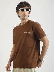 Weekend Club Brown Half Sleeve T-Shirt