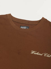 Weekend Club Brown Half Sleeve T-Shirt