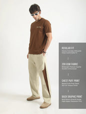 Weekend Club Brown Half Sleeve T-Shirt