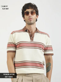 Cream Madrid Half Sleeve Polo T-Shirt