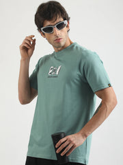 Cans Berly Green Half Sleeve T-Shirt