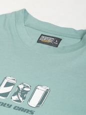 Cans Berly Green Half Sleeve T-Shirt