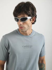 Skateboard Light Grey Half Sleeve T-Shirt