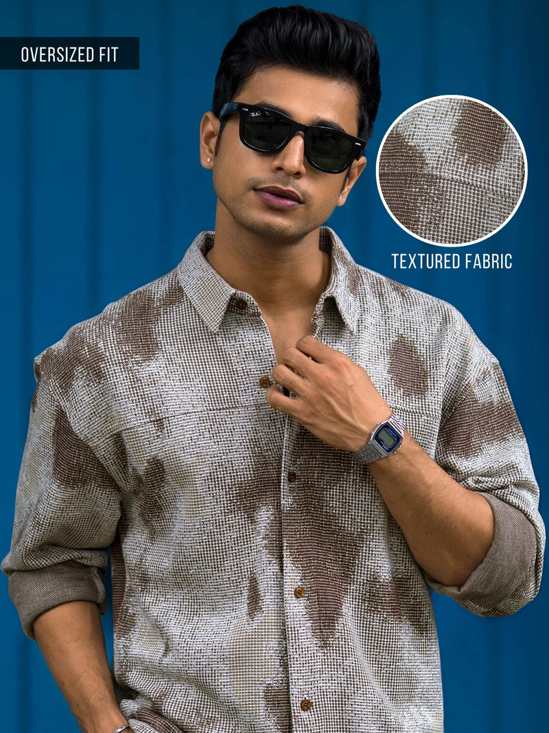 Shadow Play Brown Full Sleeve Shirt