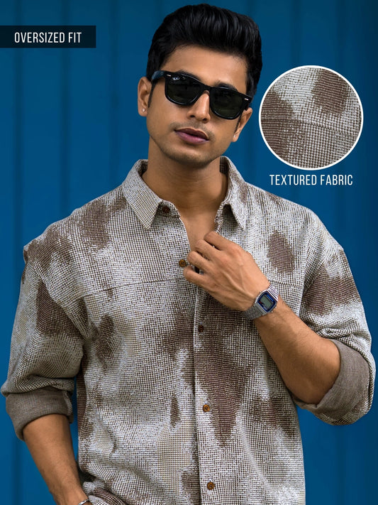 Shadow Play Brown Full Sleeve Shirt