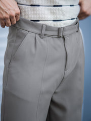 Korean Mist Green Belted Trouser