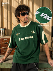 Las Vegas Bottle Green Half Sleeve T-Shirt