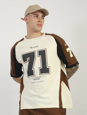 Argentina Cream Half Sleeve T-Shirt