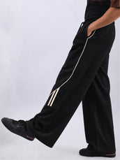 Atlanta Black Baggy Fit Trackpant
