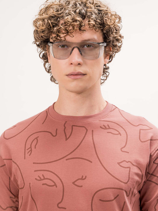 Face Onion Half Sleeve T-Shirt