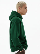 Cozy Cut Zipper Full Sleeve Botten Green Sweatshirt