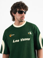 Las Vegas Bottle Green Half Sleeve T-Shirt