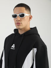 Absent Black Full Sleeve Boxy Sweatshirt