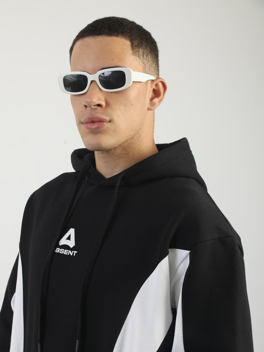 Absent Black Full Sleeve Boxy Sweatshirt