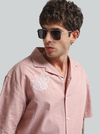 Embroidery Pink Shirt