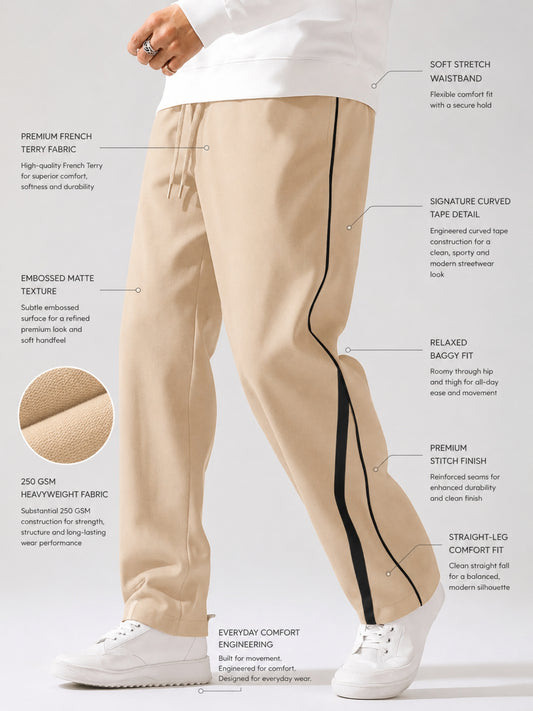 Power Piping Biscuit Baggy Trackpant
