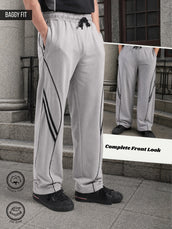 Portland Silver Grey Baggy Fit Trackpant