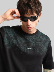 Brooklyn Embroidery Black Half Sleeve T-Shirt