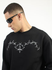 Rome Black Full Sleeve Sweatshirt