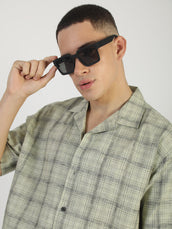 Resort Checks Green Shirt
