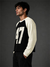 Waffle 47 Black Full Sleeve T-Shirt