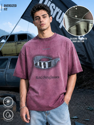 AcidWash Sunglass Onion Half Sleeve T-Shirt