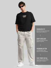 Alter Ego Black, Biscuit Half Sleeve T-Shirt