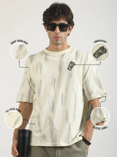 Landdrift Cream Half Sleeve T-Shirt