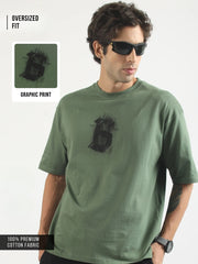 Splatter Hunter Green Half Sleeve T-Shirt