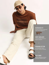 Beyond Limit Brown Half Sleeve T-Shirt