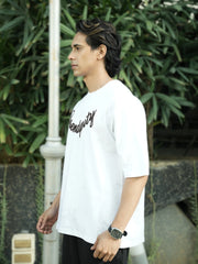 Serendipity White Half Sleeve T-Shirt