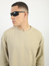 Biscuit Raw Edges Full Sleeve T-Shirt