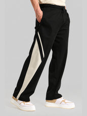 Razorline Black Baggy Fit Trackpant