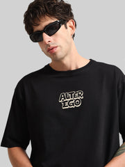 Alter Ego Black, Biscuit Half Sleeve T-Shirt