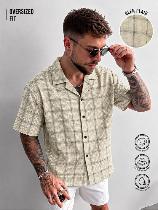 Resort Checks Beige Shirt
