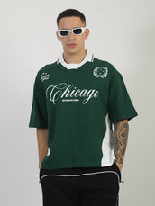 Discovering Bottle Green Half Sleeve Polo T-Shirt