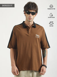Graderule Brown Half Sleeve Polo T-Shirt