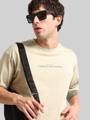 Chameleon Print Biscuit Half Sleeve T-Shirt