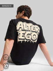 Alter Ego Black, Biscuit Half Sleeve T-Shirt