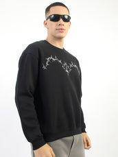 Rome Black Full Sleeve Sweatshirt