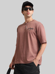 Los Angles Dusty Pink Half Sleeve T-Shirt