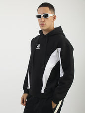 Absent Black Full Sleeve Boxy Sweatshirt