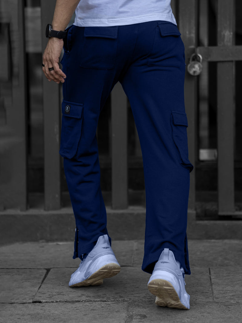 8 Pocket Navy Baggy Fit Cargo