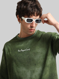 Rise Beyound Limits Green Half Sleeve T-Shirt