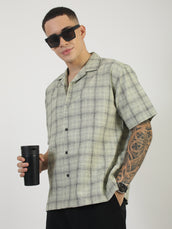 Resort Checks Green Shirt