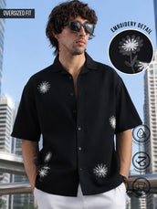 Mystic Petals Black Shirt